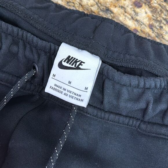 Nike Black Cotton Blend Drawstring Waist Joggers With Pockets Size M - Picture 4 of 8